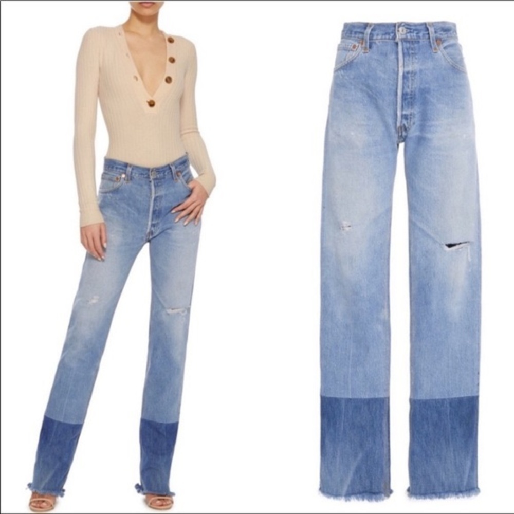 Re/Done two toned Levi’s